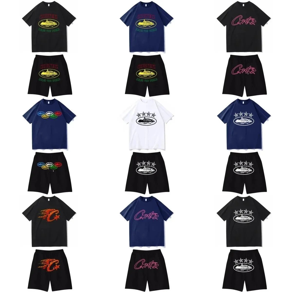 Cruise Themed T-Shirts and Shorts Sets for Men and Women