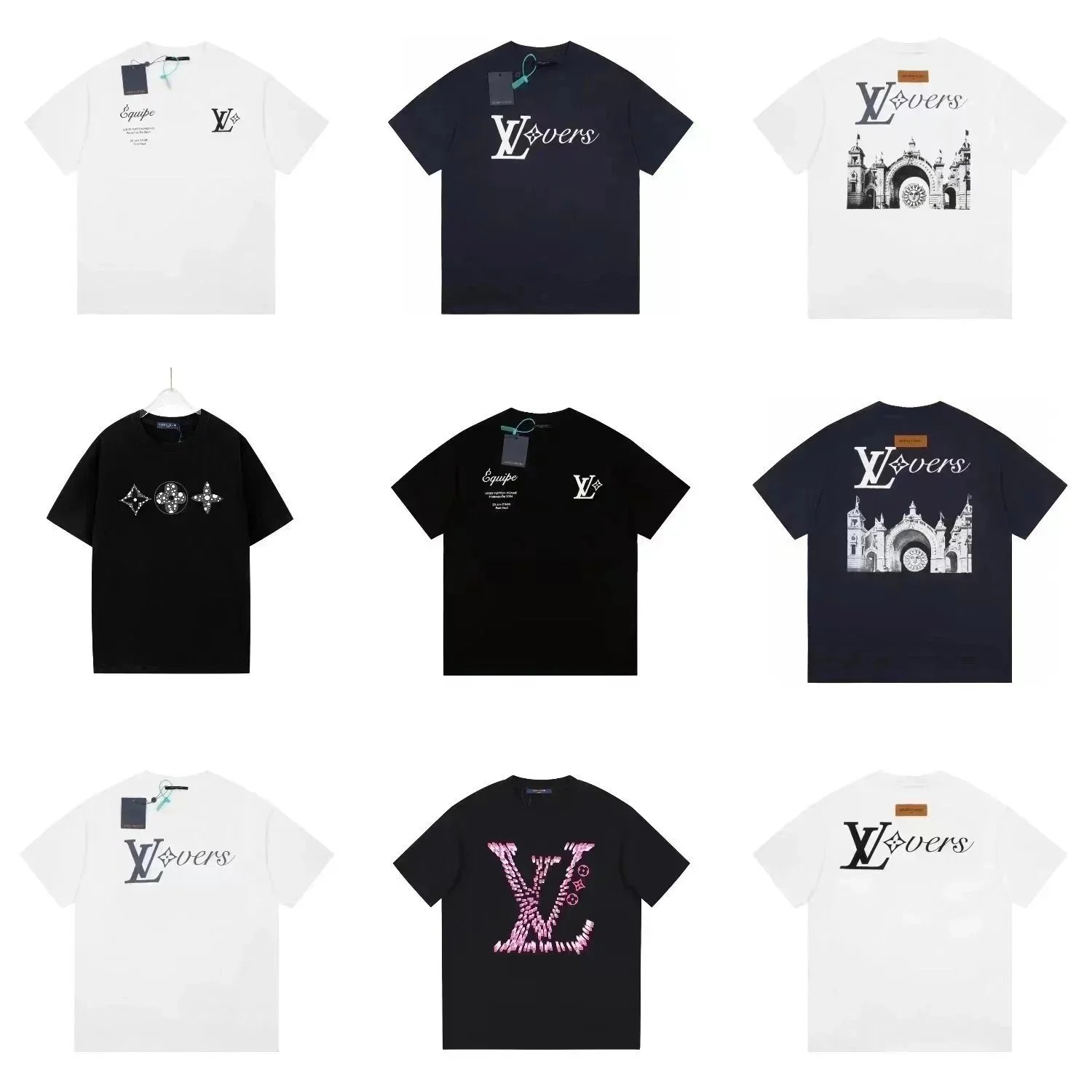 LV Overs T-Shirt Collection Men's Fashion Streetwear