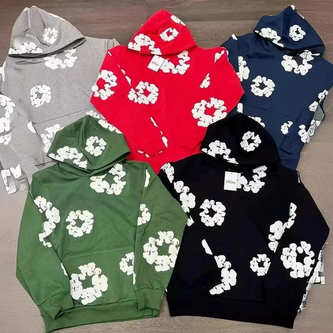Floral Print Hoodie Sweatshirt for Women and Men