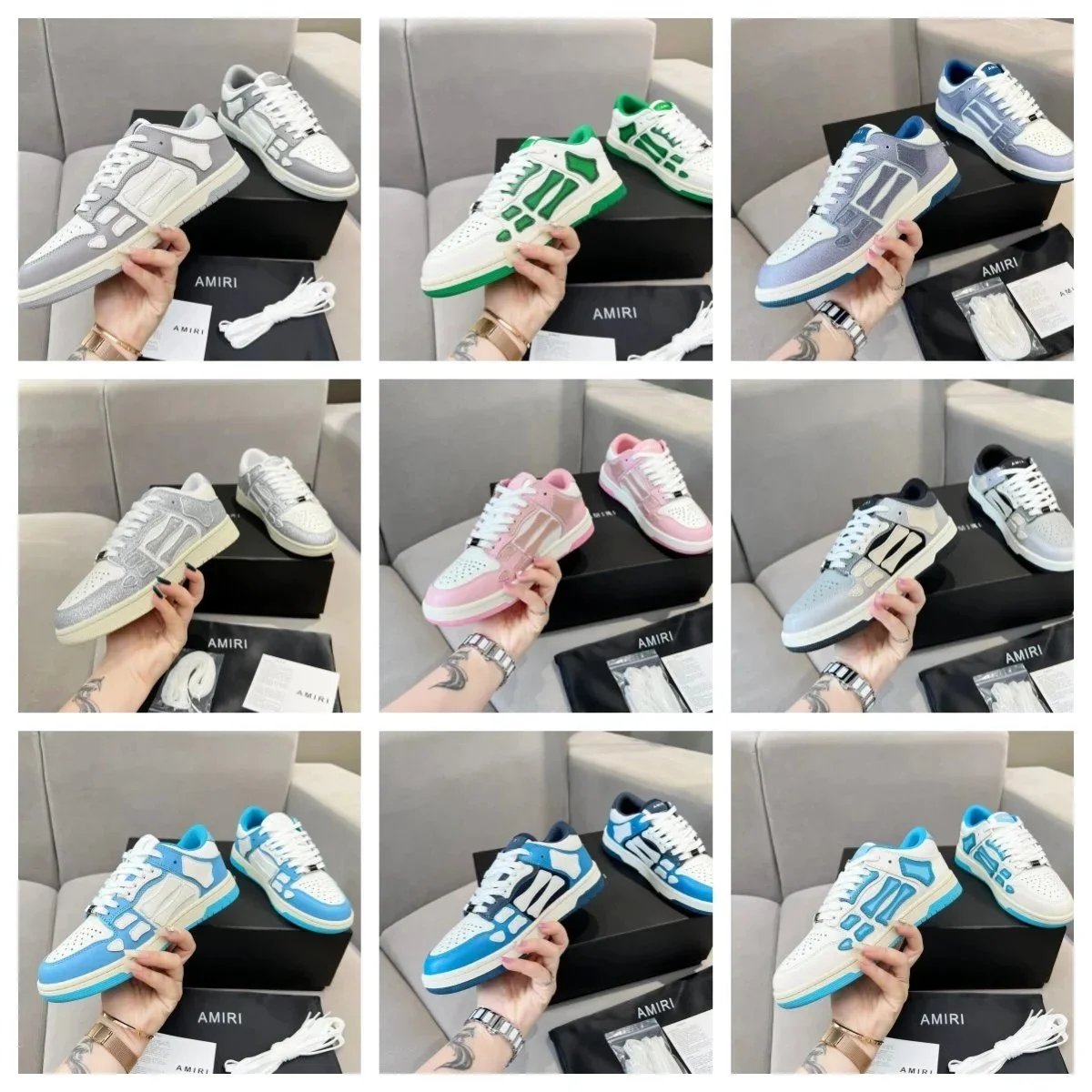 AMIRI Sneakers Fashion Street Style Men Women Casual Shoes