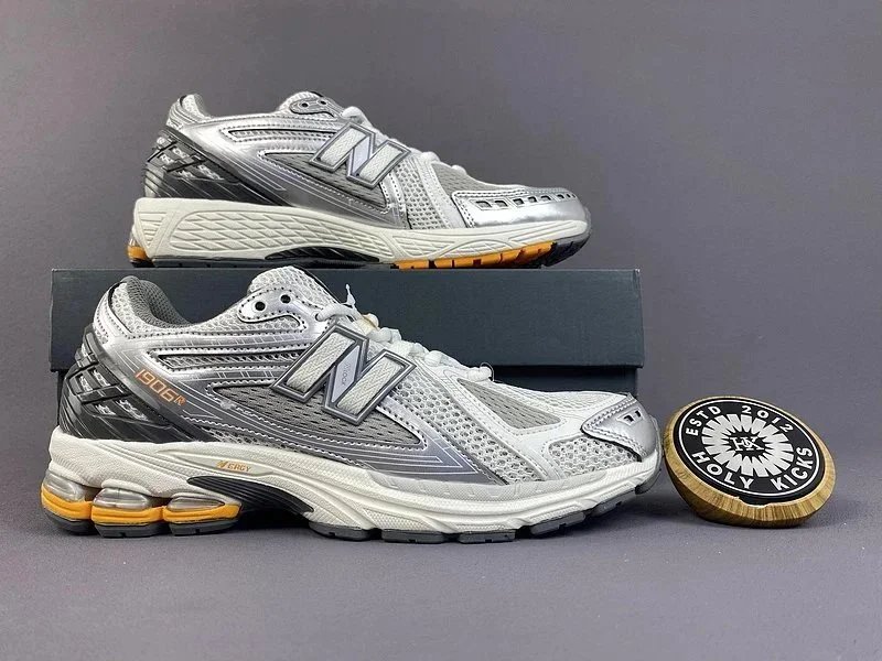 New Balance 1080v4 Running Shoes Silver Grey Orange