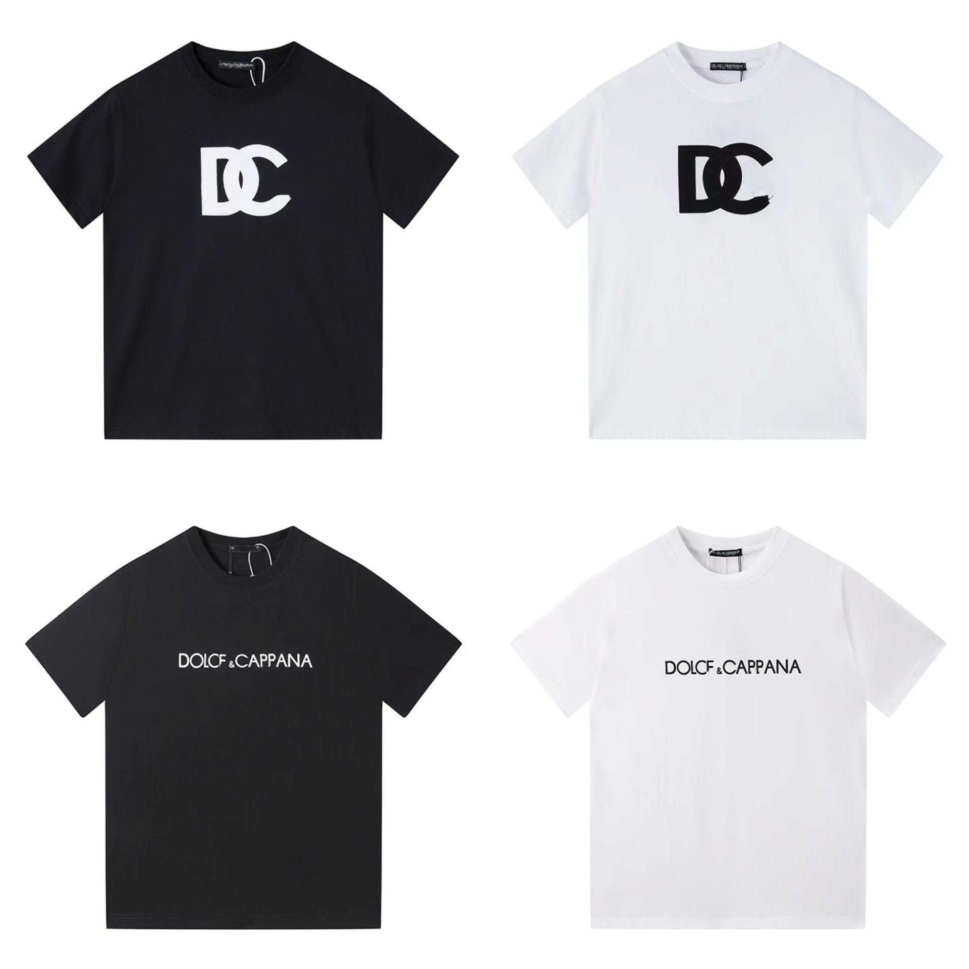 DOLCE & CAPPANA DC Logo T-Shirt Black White