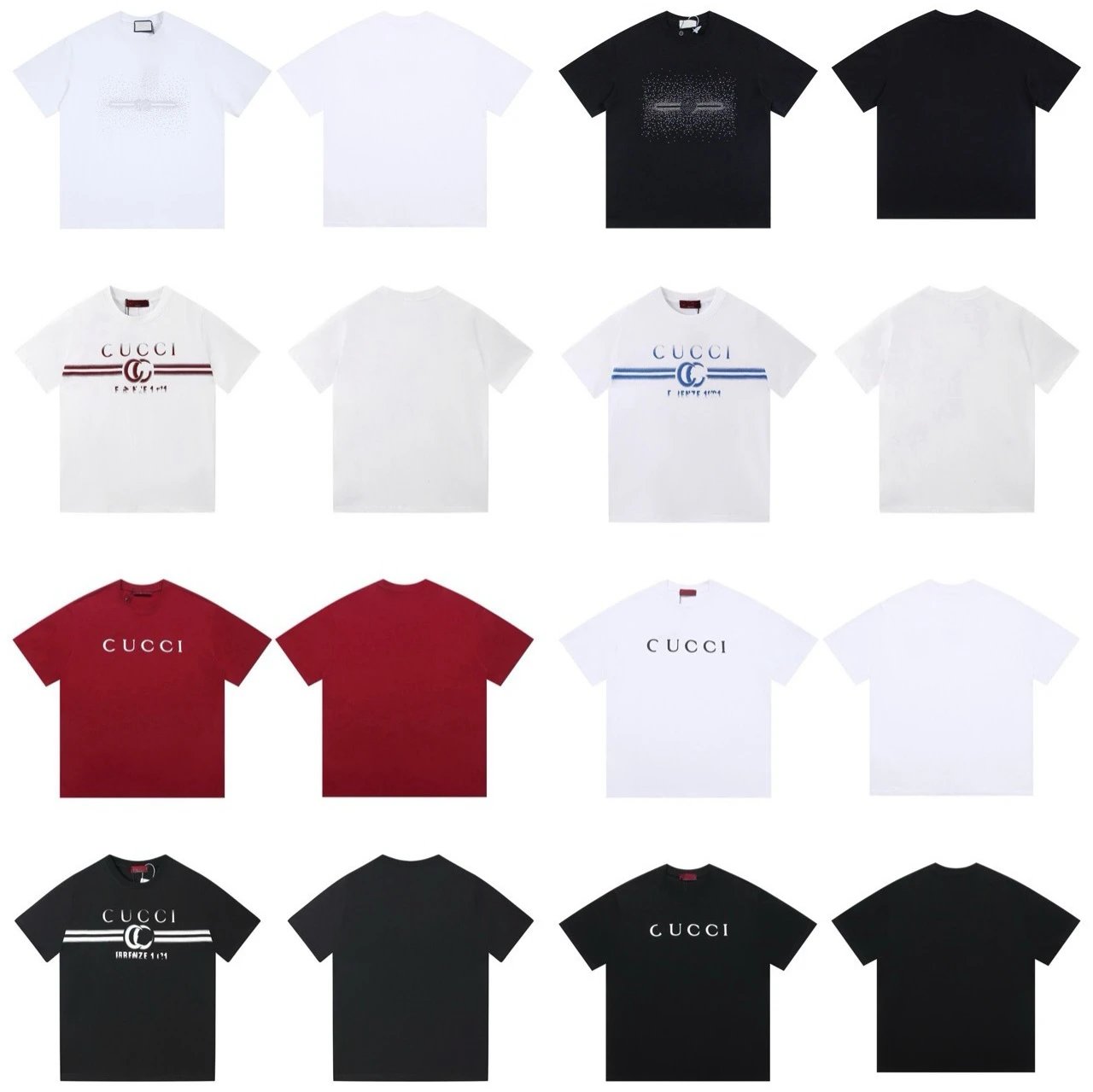 Gucci Logo Print T-Shirt Men's Fashion Casual Wear