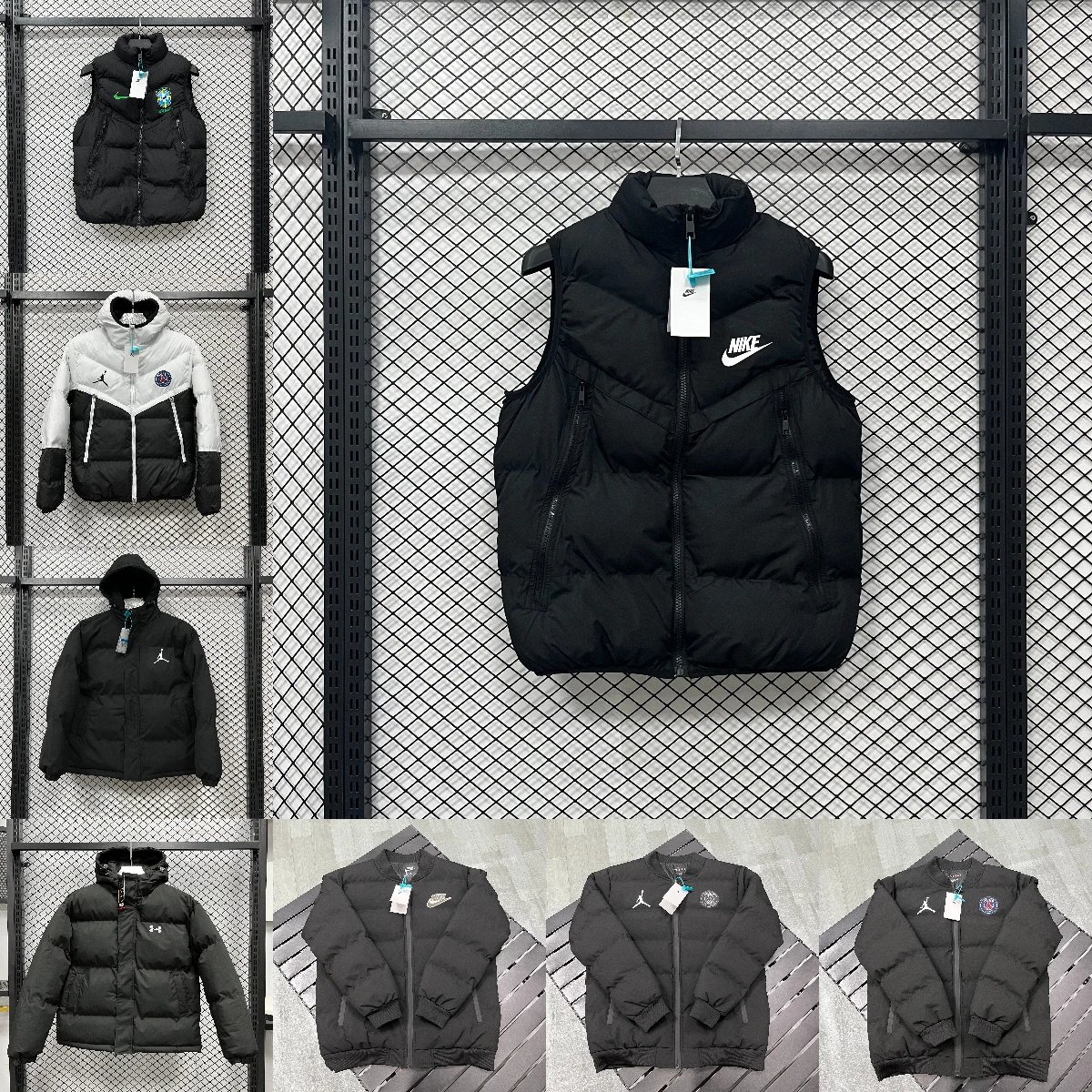 Nike Black Puffer Vest Men's Winter Warm Jacket