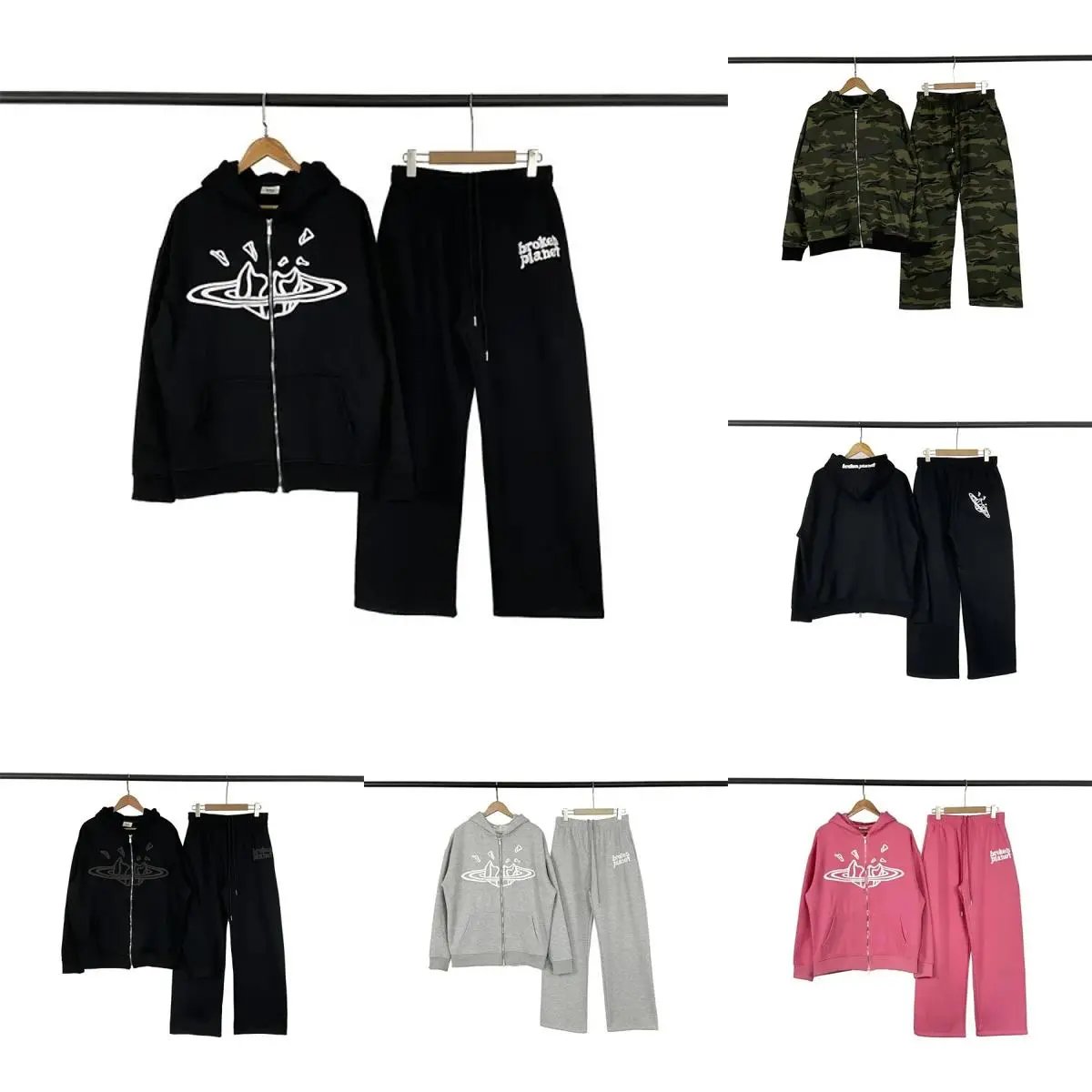 Broken Planet Hoodie and Pants Set - Casual Streetwear Outfit