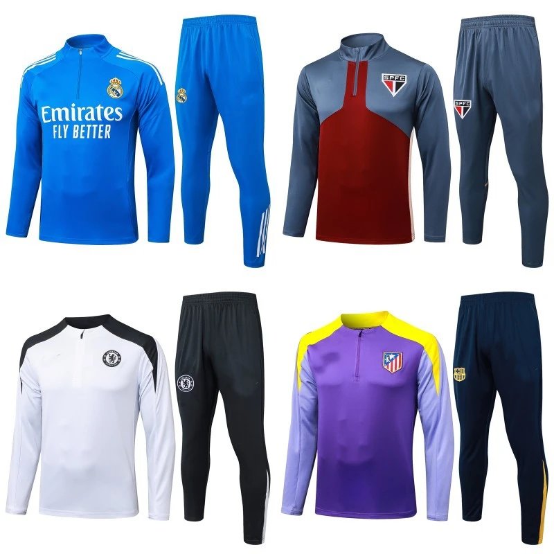 Official Football Training Kits for Men Real Madrid Chelsea Atletico Madrid SPFC