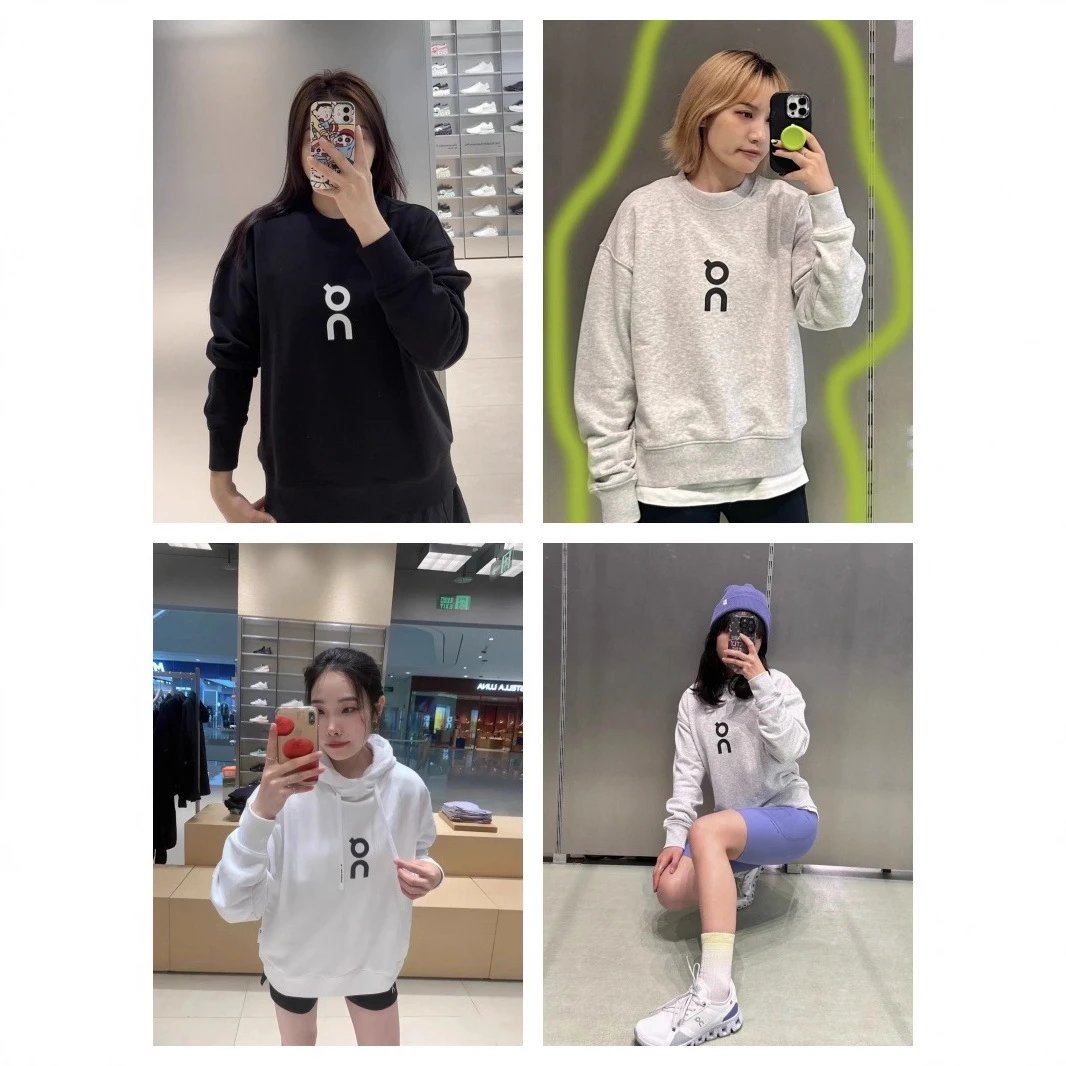 AC Logo Sweatshirt Women's Casual Oversized Hoodie Pullover