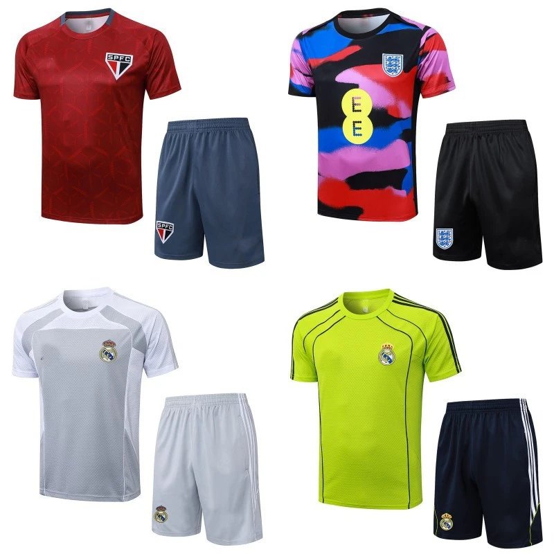 Football Jersey Set Men's Soccer Uniforms Team Kits Training Wear