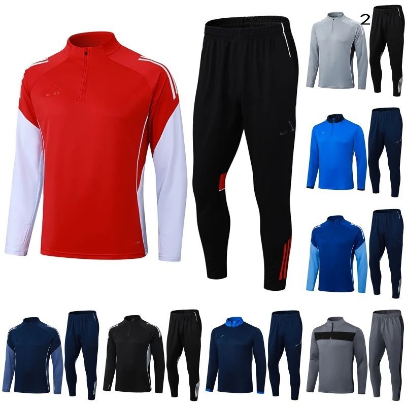 Men's Athletic Tracksuit Set Half-Zip Top and Pants Sport Wear