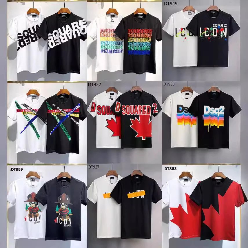 DSQUARED2 T-Shirts Men Fashion Brand Logo Print Casual Short Sleeve Tops
