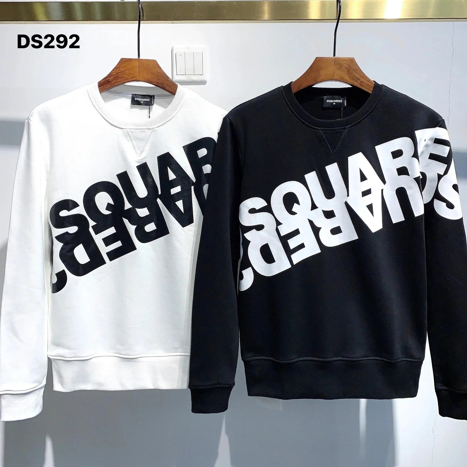 DSQUARED2 Logo Print Crewneck Sweatshirt Men Women Fashion Streetwear