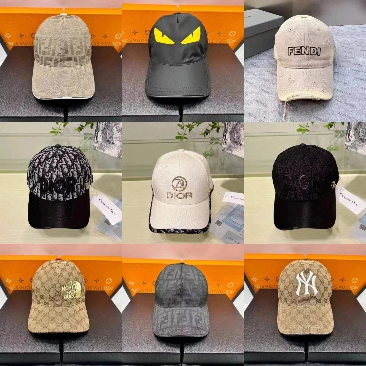 Luxury Dior Baseball Caps for Men and Women Fashion Brand Hats