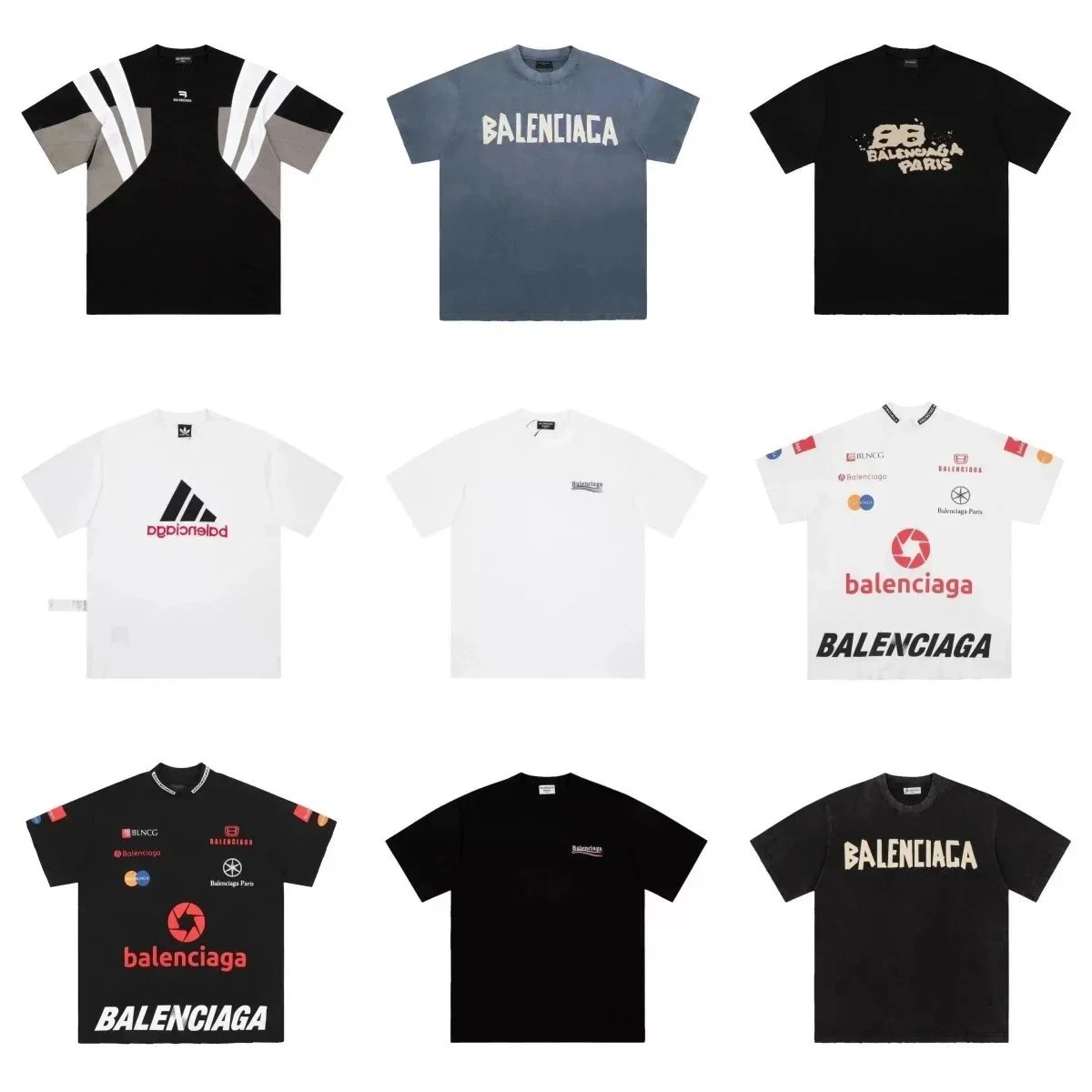 Balenciaga T-Shirts for Men and Women Fashion Streetwear