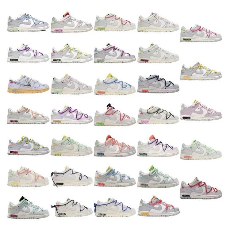 Nike Dunk Low Retro QS White Multi-Color Sneakers
