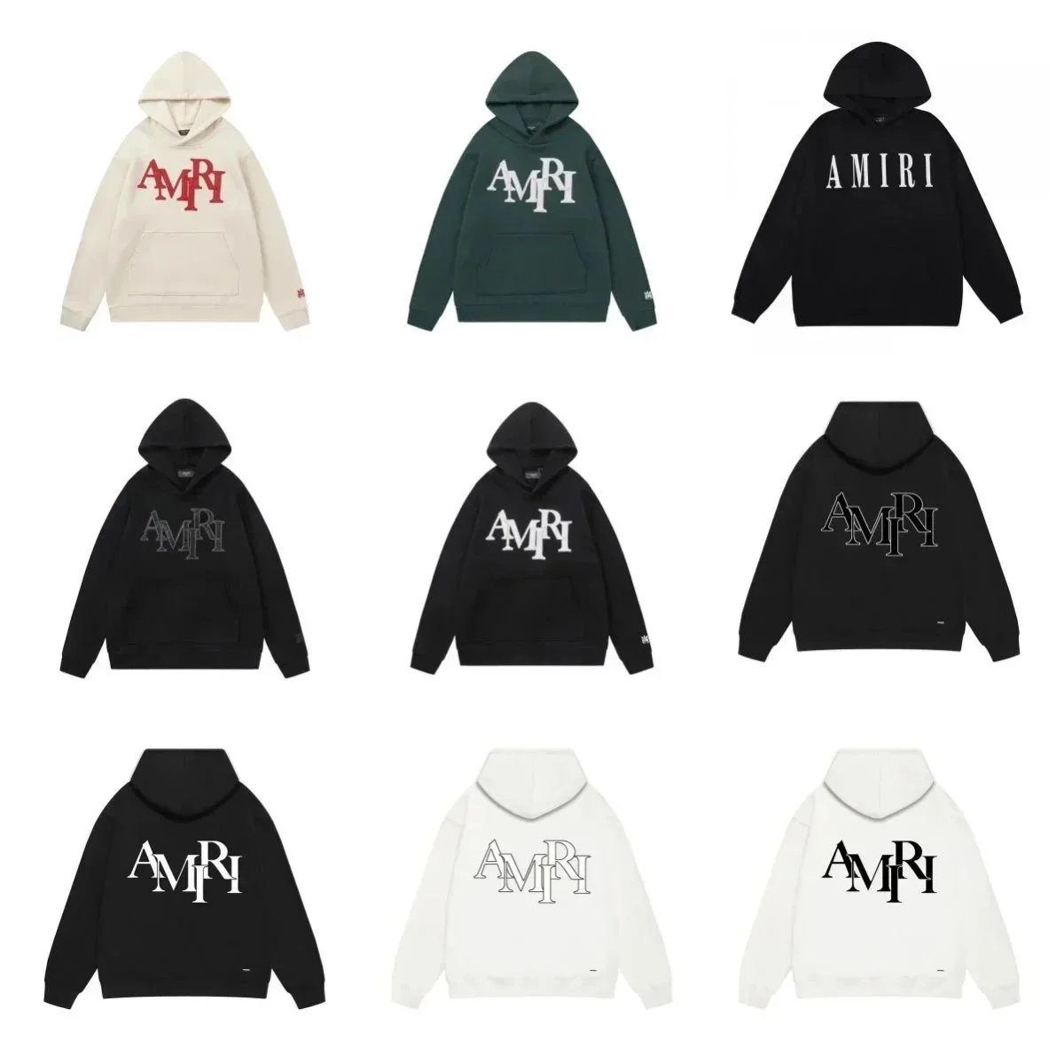 AMIRI Logo Hoodie Sweatshirt Men's Fashion Streetwear