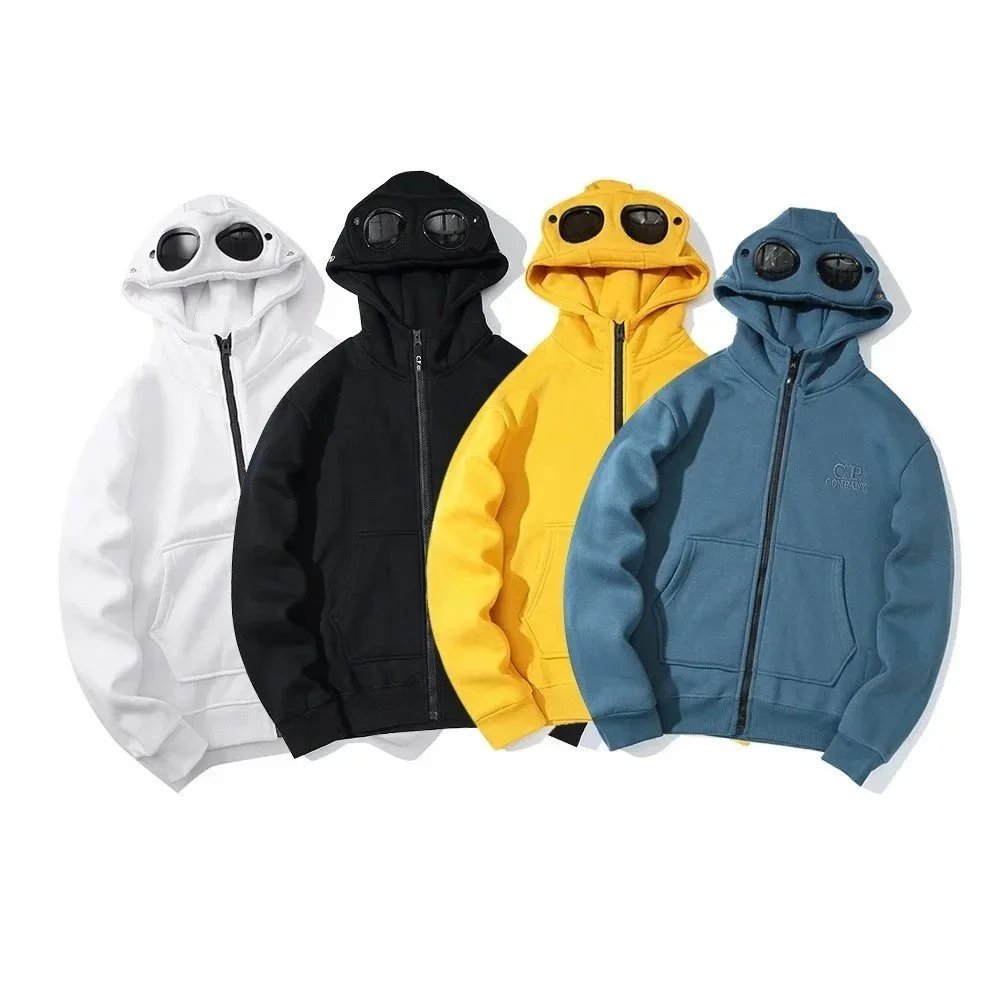 CP Company Goggle Hoodie Sweatshirt Men's Zip-Up Jacket