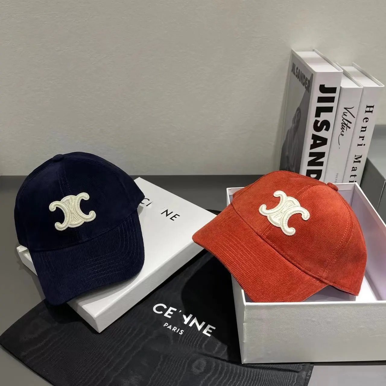 CELINE Paris Embroidered Logo Baseball Cap