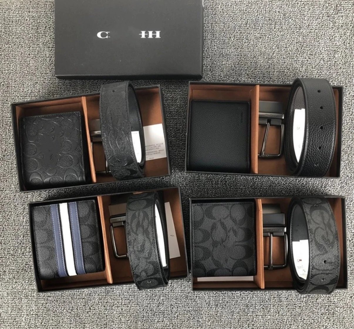 COACH Men's Belt and Wallet Gift Set