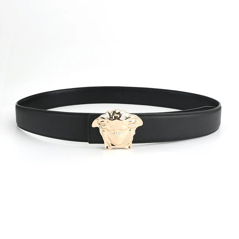 Versace Medusa Head Buckle Leather Belt
