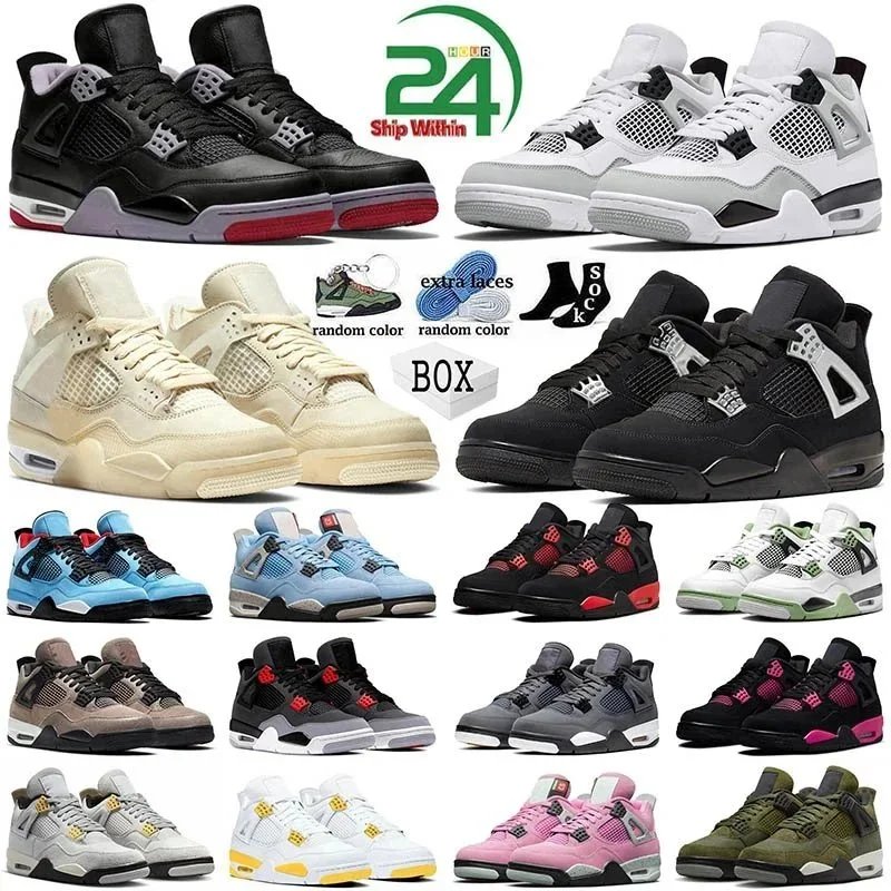 Air Jordan 4 Sneakers Men Women Basketball Shoes Sport Running Trainers