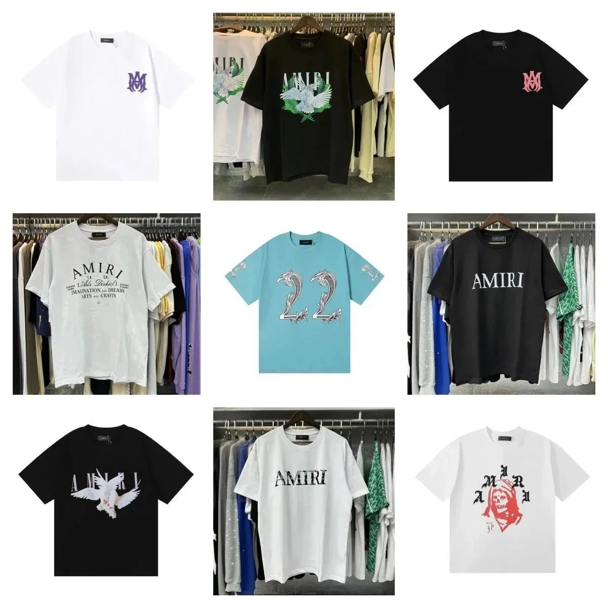 AMIRI T-Shirts Collection - Premium Streetwear Tees
