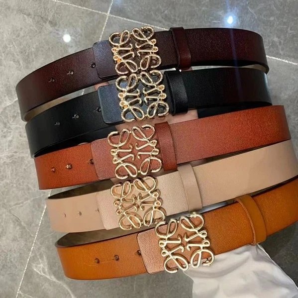LOEWE Anagram Leather Belt in Multiple Colors