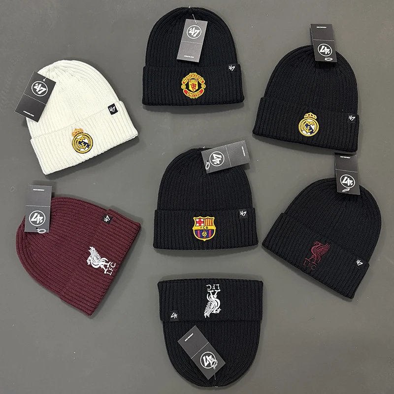 Official Football Club Knit Beanies by 47 Brand