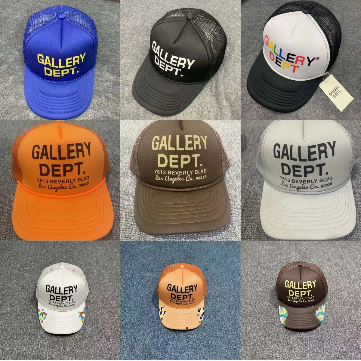Gallery Dept. Trucker Hat Mesh Cap Streetwear Fashion