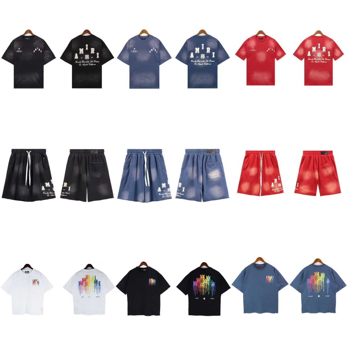 AMIRI Tie Dye T-Shirts and Shorts Collection