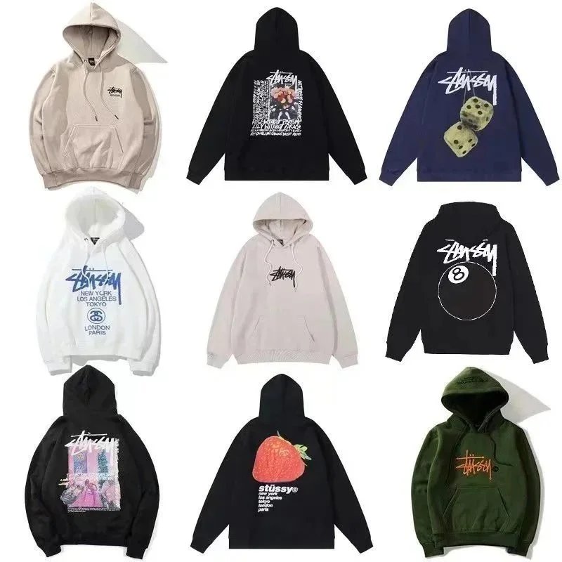 Stussy Hoodies Sweatshirts Men Women Streetwear Fashion