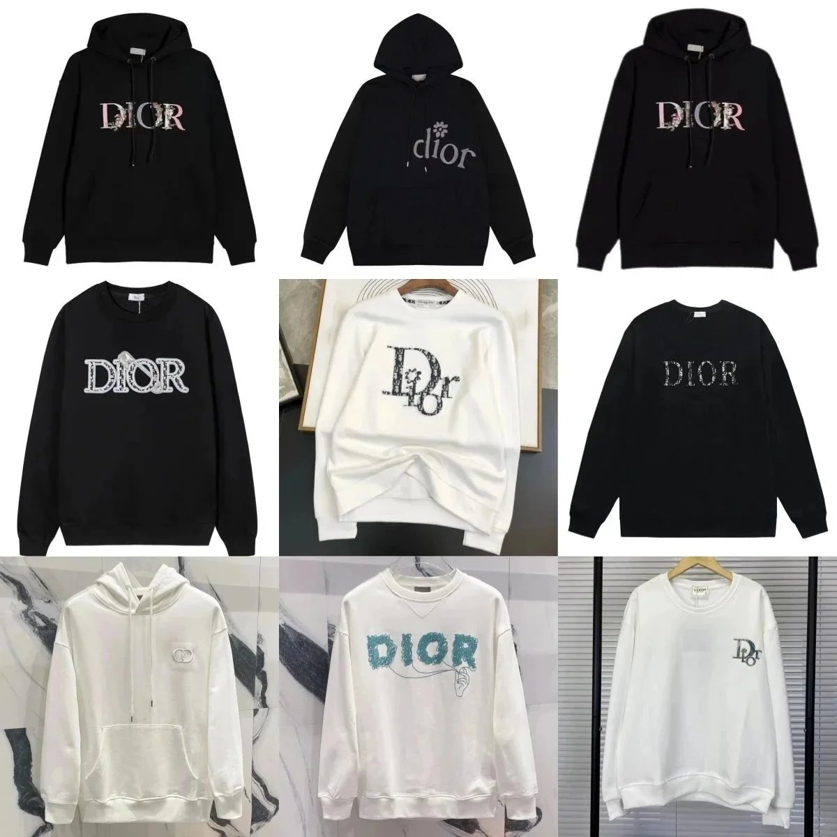Dior Logo Hoodies and Sweatshirts for Men and Women