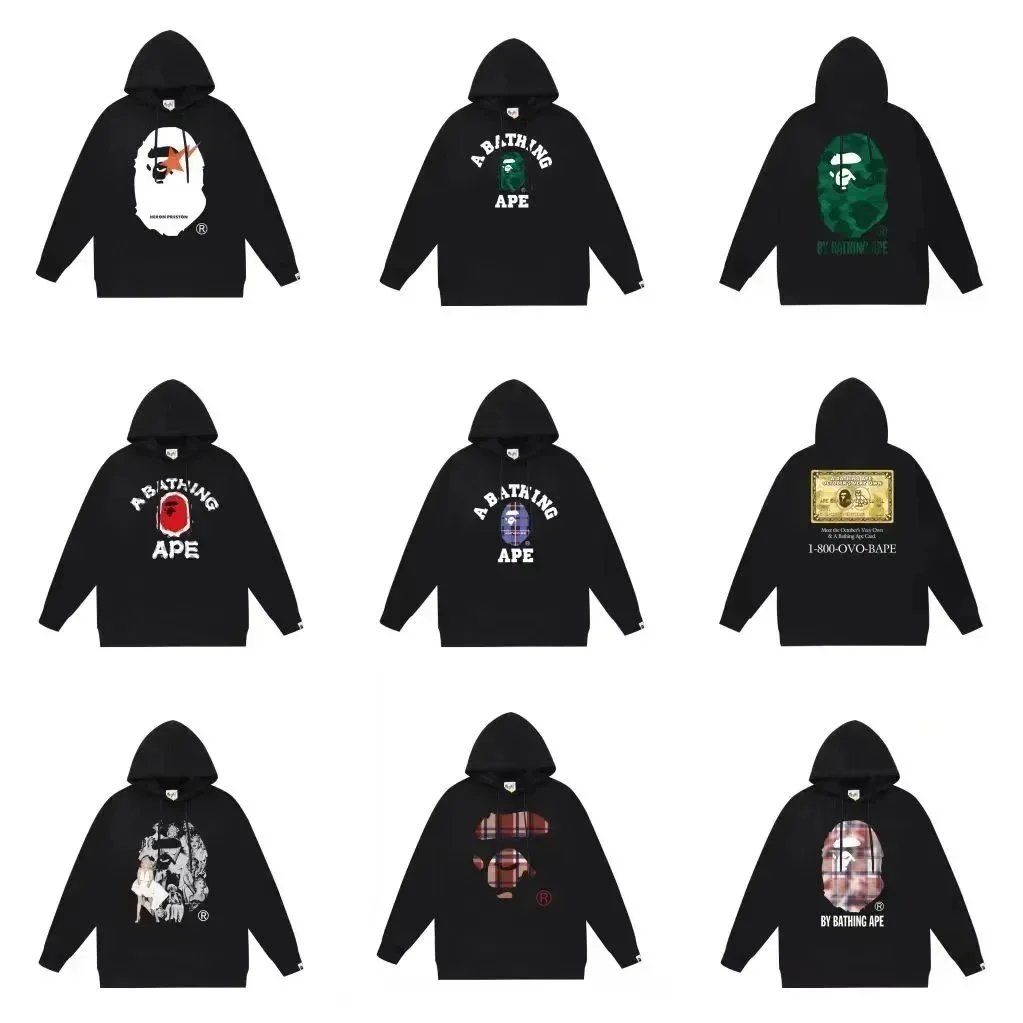 A Bathing Ape Hoodies Sweatshirts Men's Streetwear Fashion