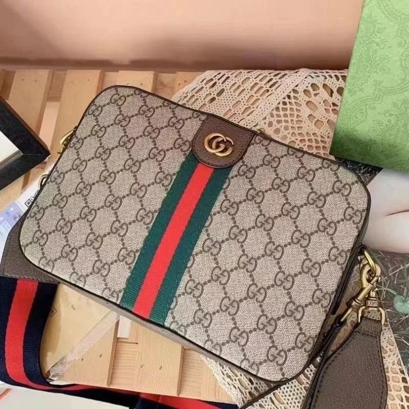 Gucci Ophidia GG Supreme Canvas Shoulder Bag