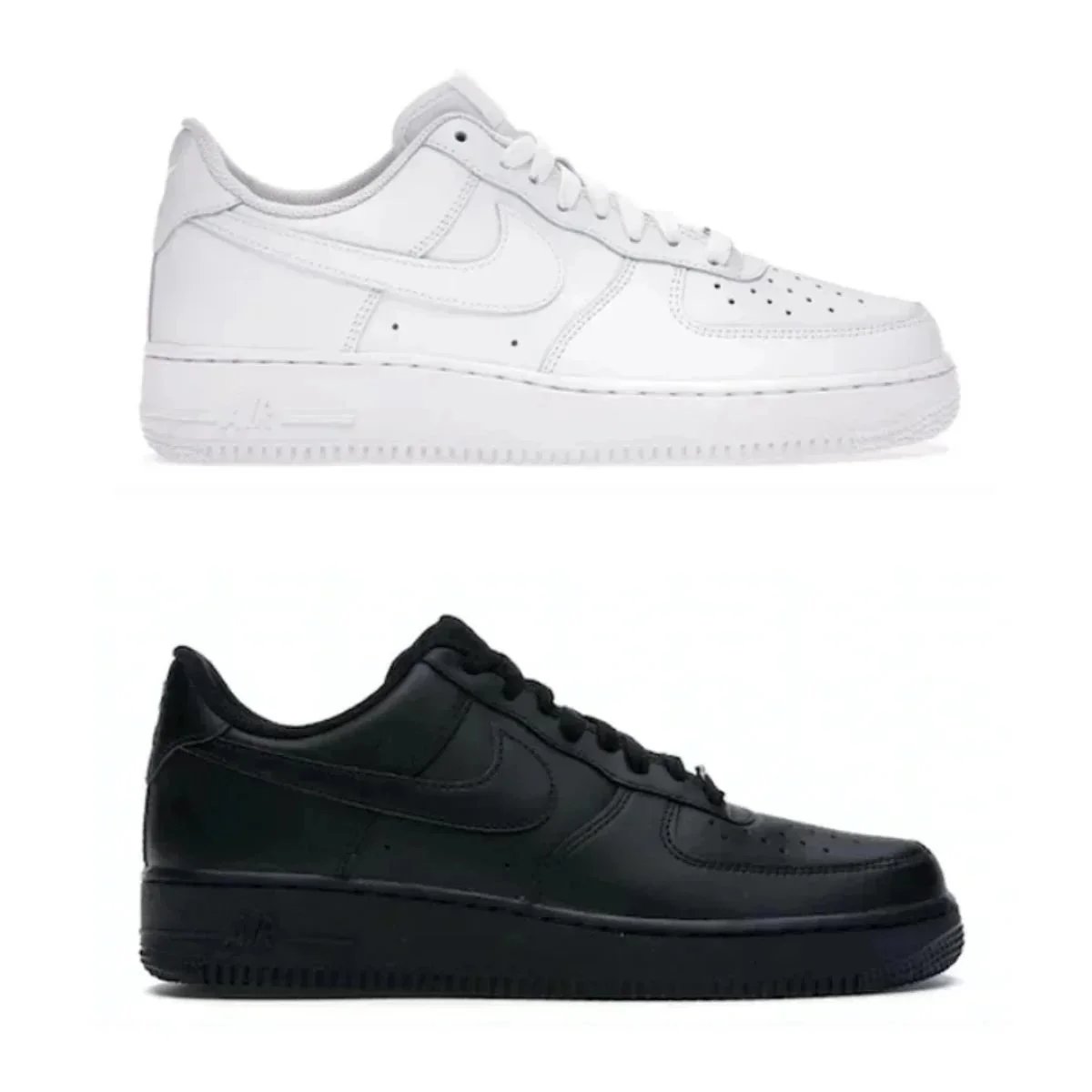 Nike Air Force 1 Low White and Black Sneakers