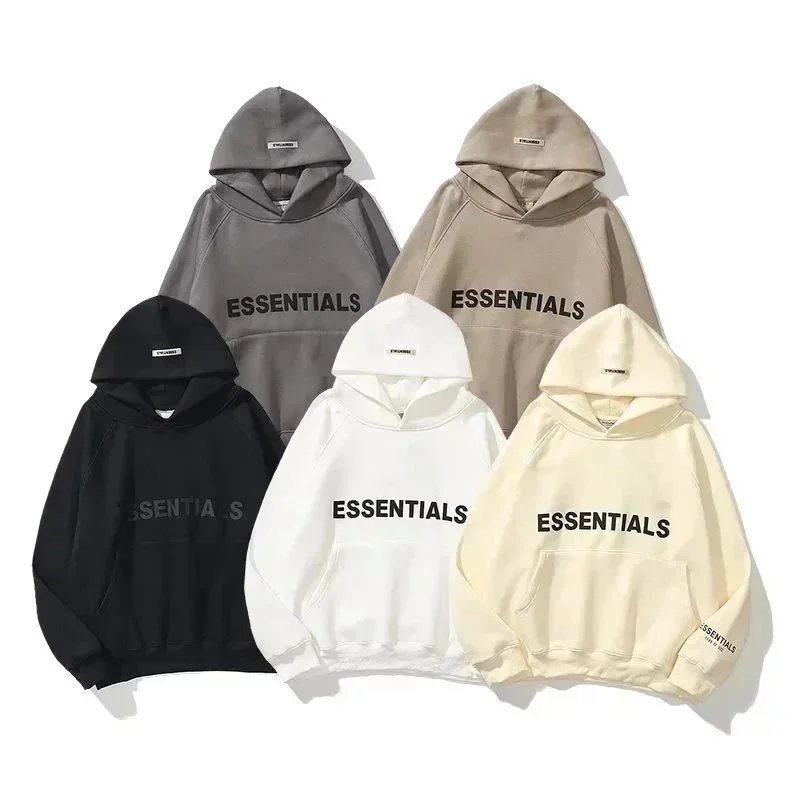 Essentials Hoodie Sweatshirt Unisex Oversized Logo Pullover Hoodie