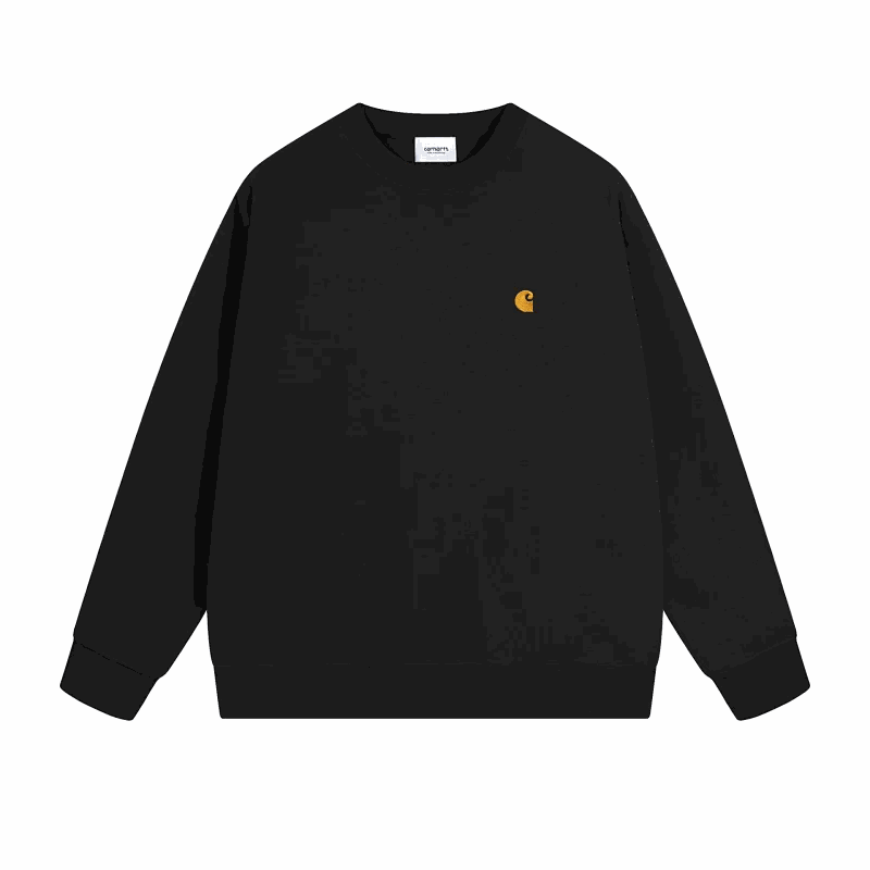 Carhartt WIP Black Crewneck Sweatshirt with Logo
