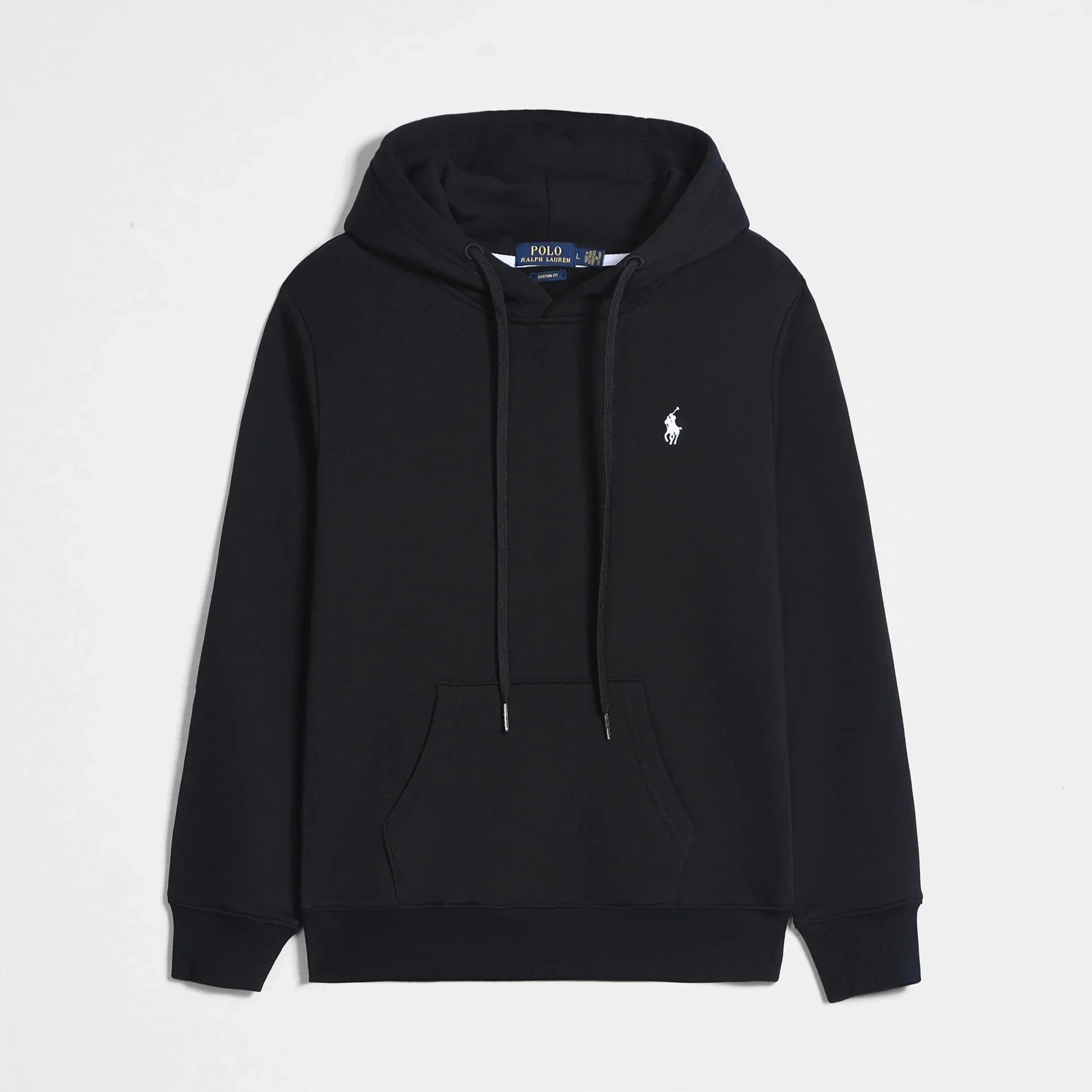 Polo Ralph Lauren Black Hoodie with Pony Logo