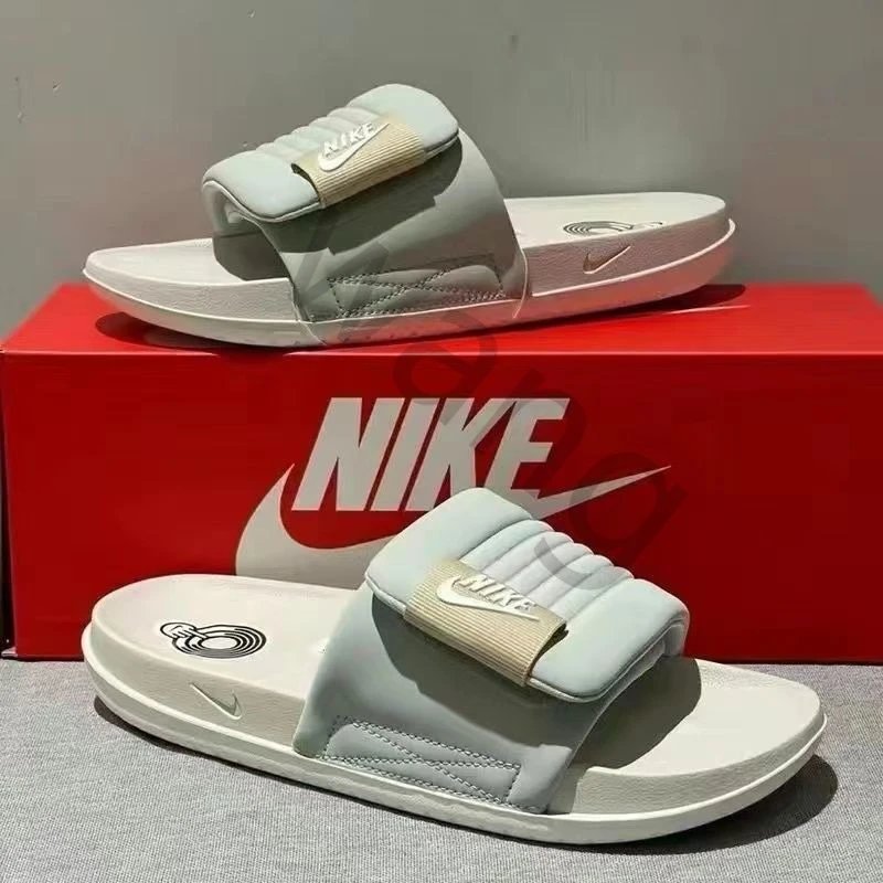 Nike Slide Sandals Women's Light Blue White Comfortable Summer Slides