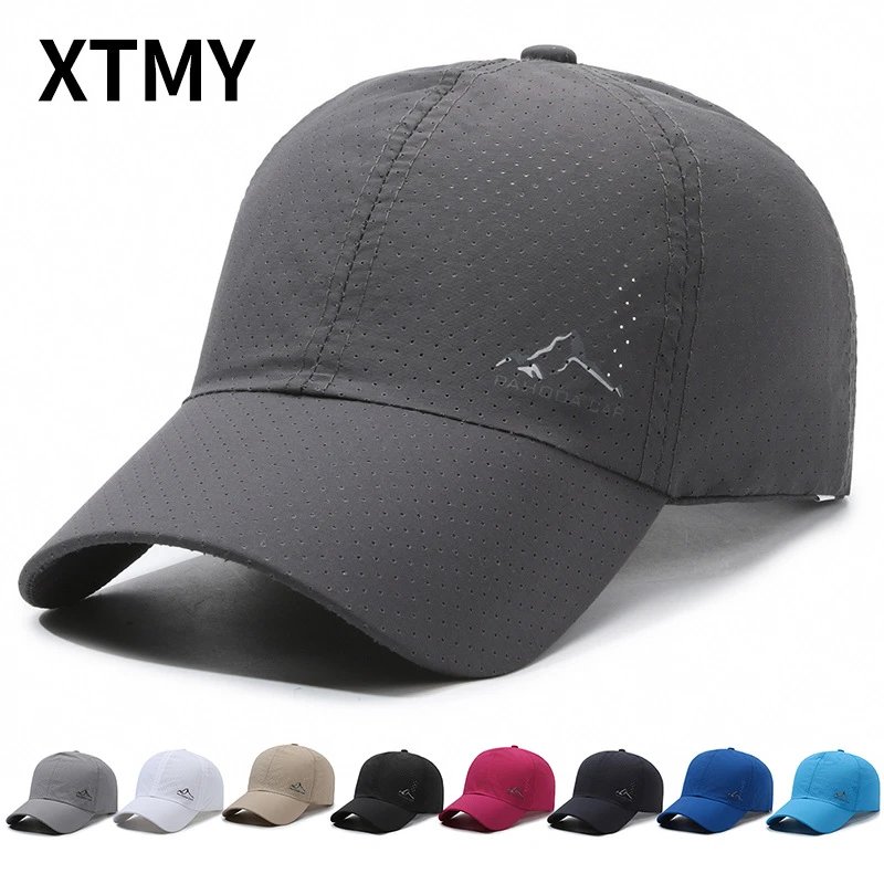 XTMY Breathable Sports Baseball Cap Adjustable Sun Hat for Outdoor Activities