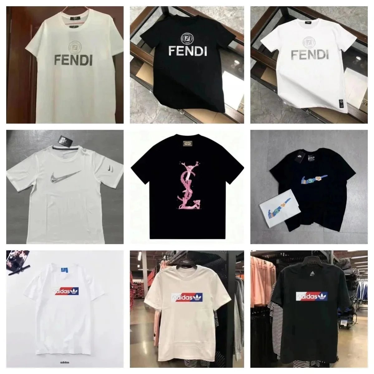 FENDI Logo Print T-Shirt for Men and Women