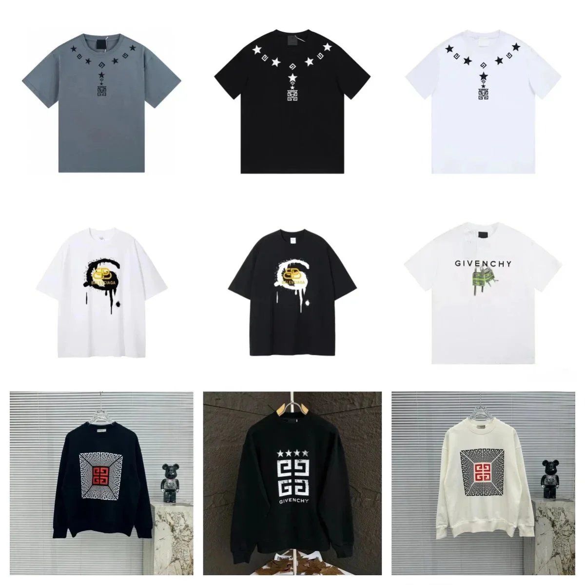 Givenchy T-Shirts and Sweatshirts with Logo Design