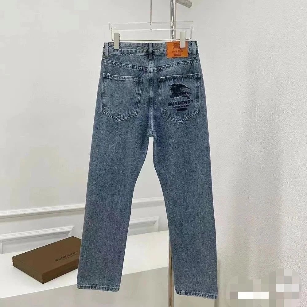 Burberry Denim Jeans with Logo Patch