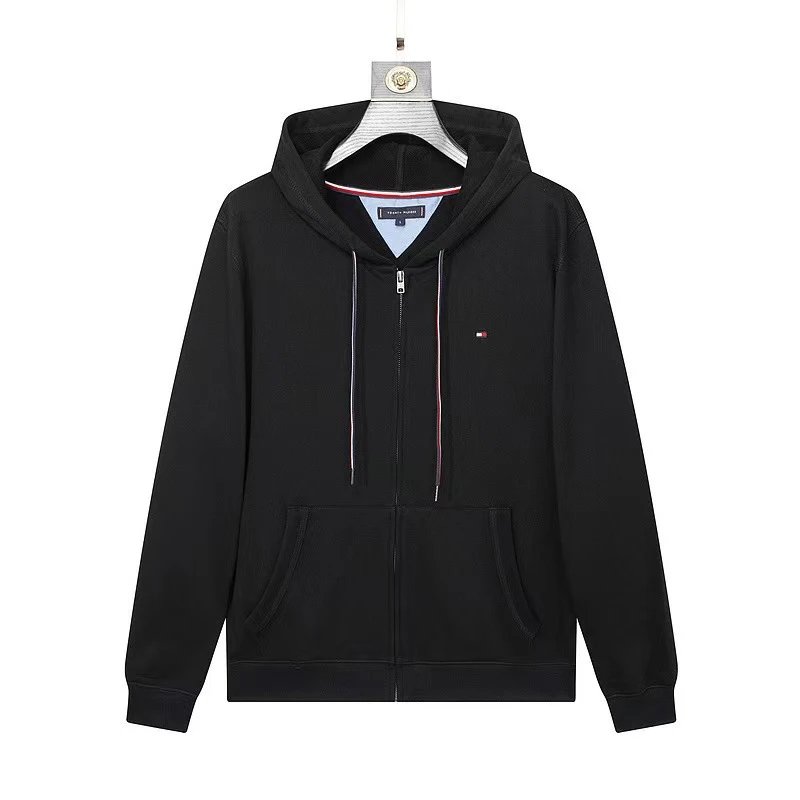 Tommy Hilfiger Black Zip-Up Hoodie for Women