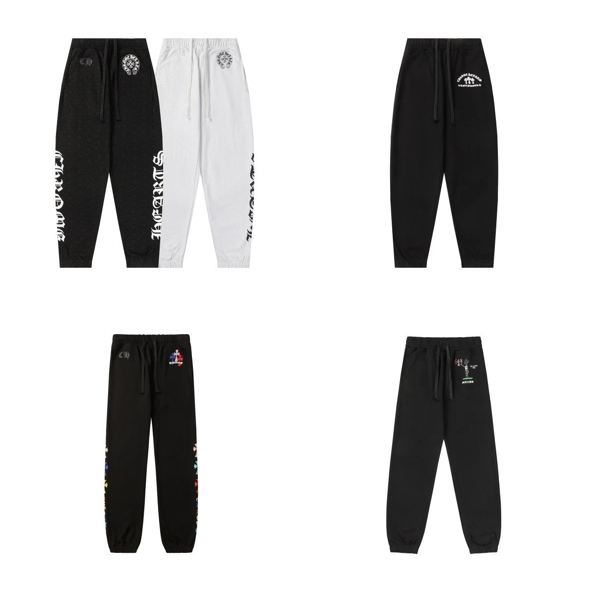 CD Brand Logo Print Sweatpants for Men and Women