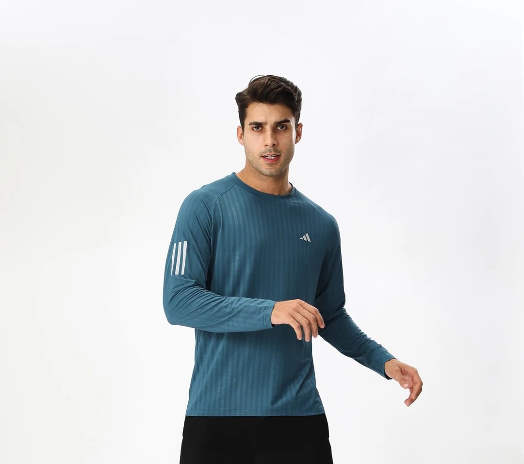 Adidas Own The Run Athletic Long Sleeve Shirt Blue