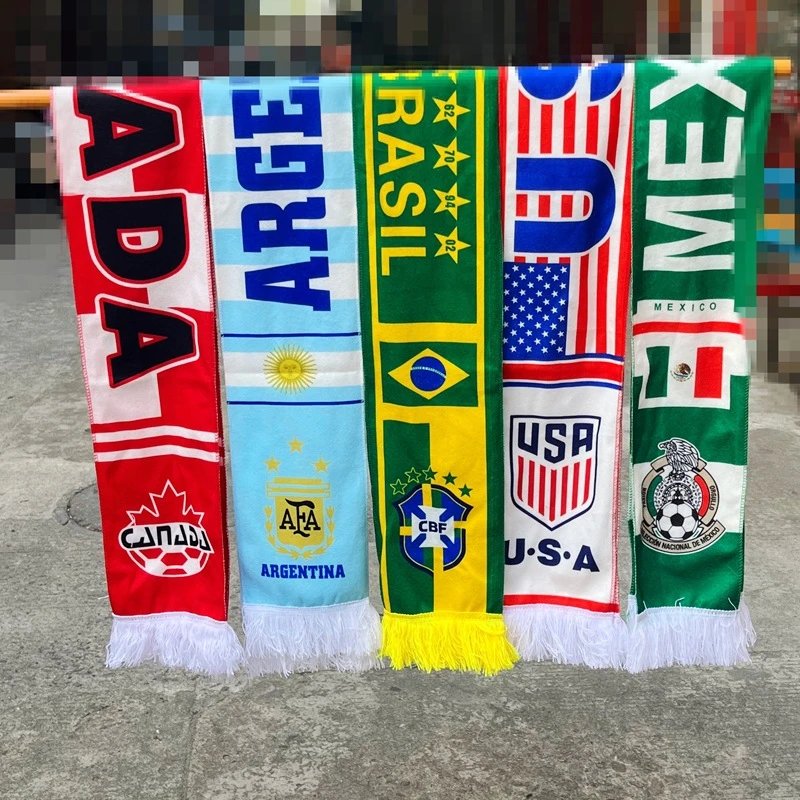Design National Football Team Fan Scarf Multicolor
