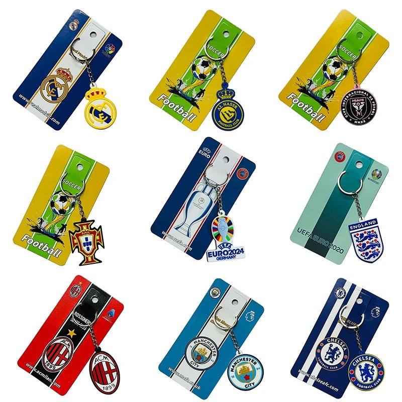 Design Football Club Keychain Collection Soccer Accessories Multicolor