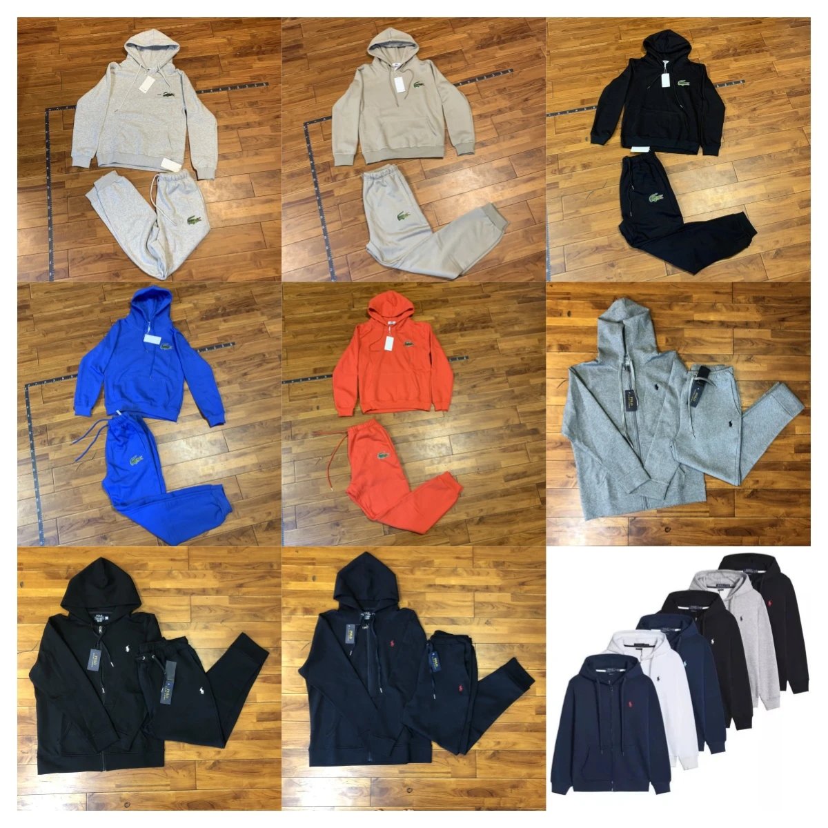 Lacoste Cotton Tracksuit Set Casual Loungewear Multicolor