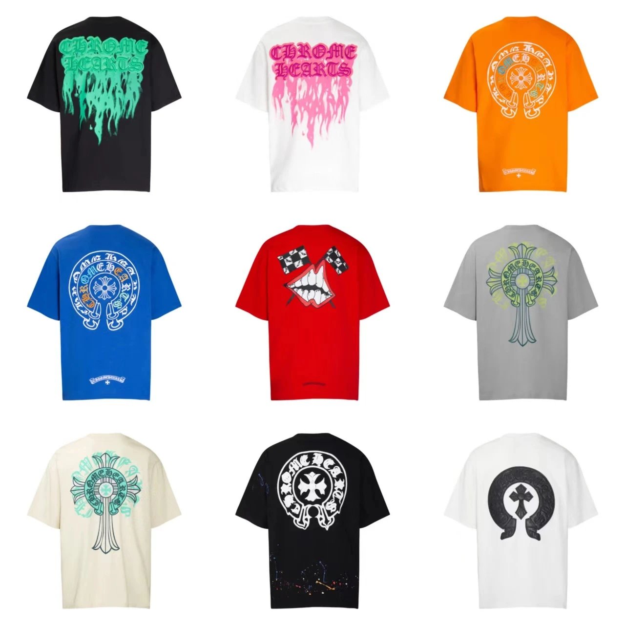 Chrome Hearts Graphic Print Oversized T-Shirt Multicolor