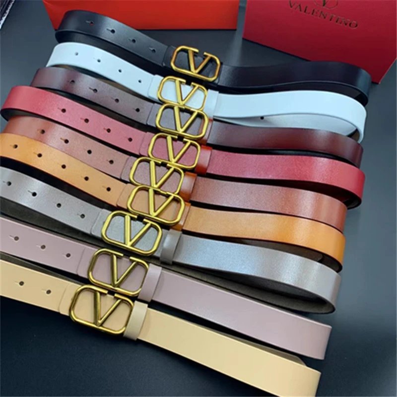 Valentino VLogo Signature Leather Belt Multicolor